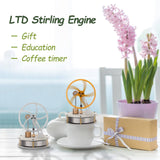 Stirlingkit ENJOMOR Gamma Type Low Temperature Stirling Engine Coffee Engine, view 2