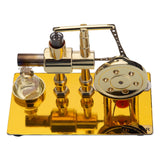 Stirlingkit ENJOMOR Golden Balance Stirling Engine Generator with LED Bulb Non-Stop Run, view 4