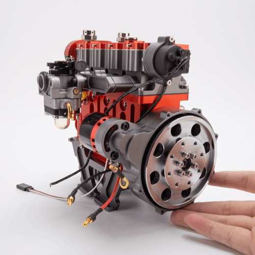 Stirlingkit ENJOMOR GS-L4 Gas Engine 36cc 4-Stroke DOHC Inline Four RC Engine Model 12,000 rpm