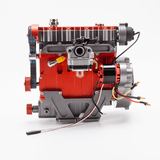 Stirlingkit ENJOMOR GS-L4 Gas Engine 36cc 4-Stroke DOHC Inline Four RC Engine Model 12,000 rpm, view 2