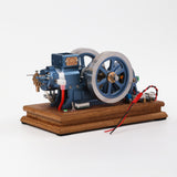 Stirlingkit ENJOMOR Horizontal Gas Hit and Miss Engine Model with Generator RTR Power Set, view 3