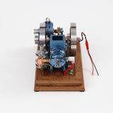 Stirlingkit ENJOMOR Horizontal Gas Hit and Miss Engine Model with Generator RTR Power Set, view 6