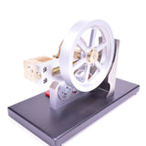 Stirlingkit Enjomor Horizontal Gear Drive Hot Air Stirling Engine LED Electricity Generator Model with Voltmeter, view 4