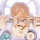 Stirlingkit Enjomor Horizontal Gear Drive Hot Air Stirling Engine LED Electricity Generator Model with Voltmeter, view 6