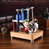 Stirlingkit ENJOMOR Hot Air Alpha-Type Walking Beam Stirling Engine, view 4