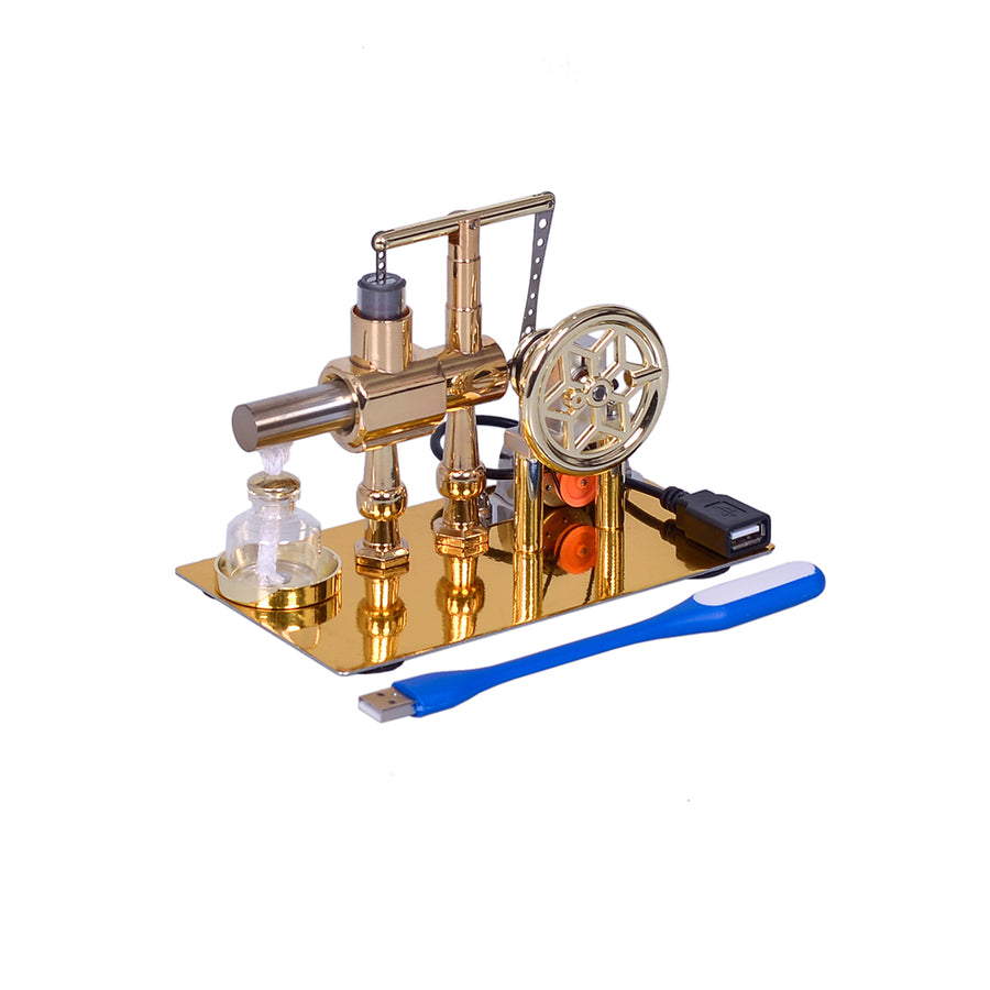 Stirlingkit ENJOMOR Hot Air Balance Single-cylinder Stirling Engine Generator Model