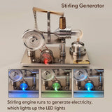 Stirlingkit ENJOMOR Hot Air Balance Stirling Engine External Combustion Engine Generator, view 2
