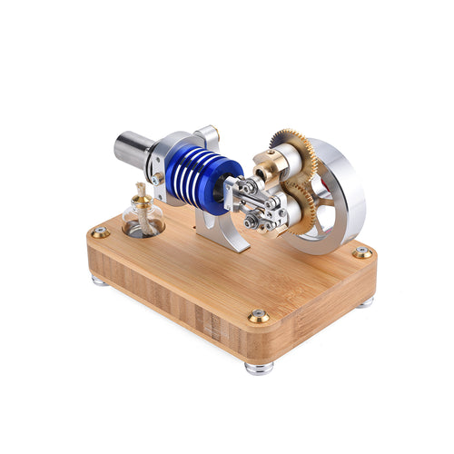 Stirlingkit ENJOMOR Hot Air Stirling Engine with Rhombic drive External Combustion Engine Model