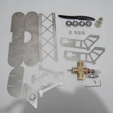 Stirlingkit ENJOMOR Metal Stirling Engine Biplane Model Building Set, view 2