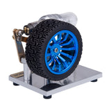 Stirlingkit ENJOMOR Mini Rocker Arm Stirling engine Alpha Version with Tire, view 2