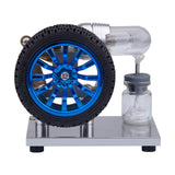 Stirlingkit ENJOMOR Mini Rocker Arm Stirling engine Alpha Version with Tire, view 6