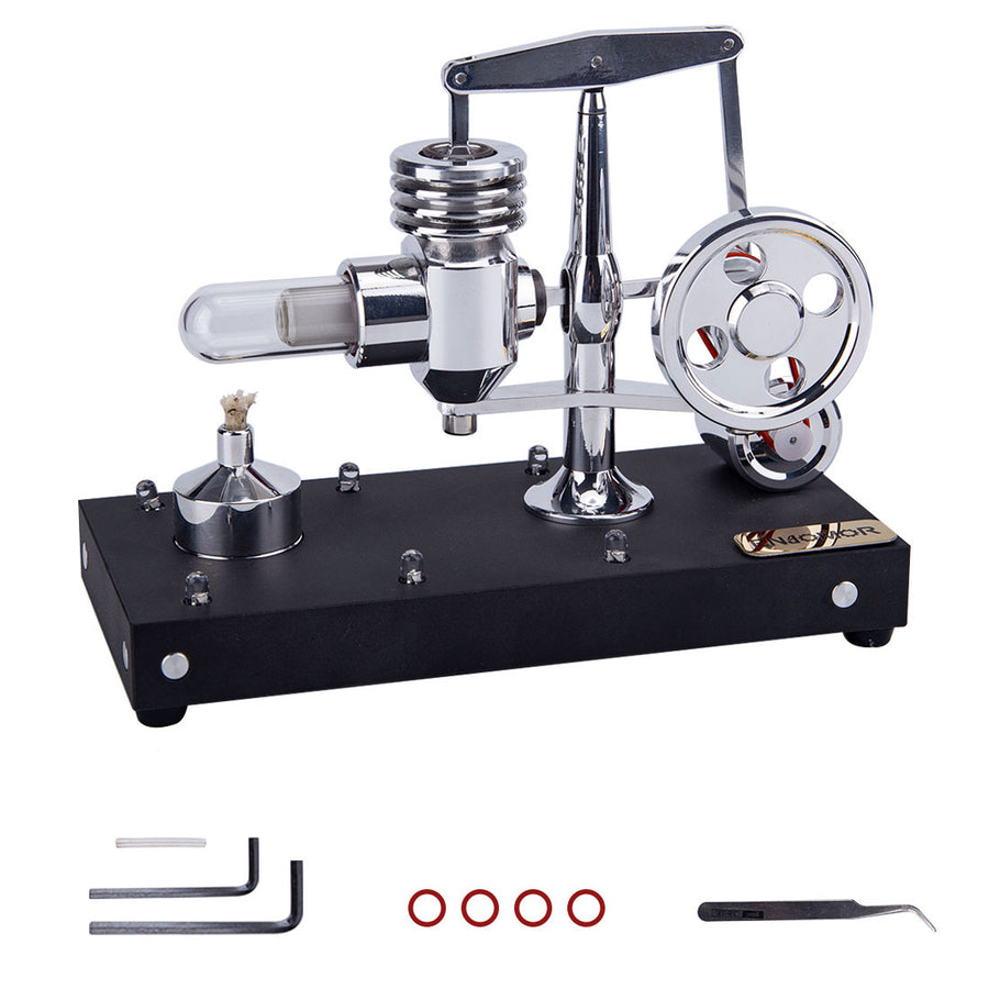 Stirlingkit ENJOMOR Model Hot air Engines LED Stirling Engine Toy