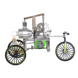 Stirlingkit ENJOMOR Stirling Engine Powered Tricycle Model Running Trike Rider Toy, view 6