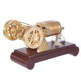 Stirlingkit Enjomor Two-cylinder Flame Licker Stirling Engine Brass Vacuum Engine Model, view 2