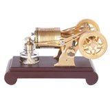 Stirlingkit Enjomor Two-cylinder Flame Licker Stirling Engine Brass Vacuum Engine Model, view 4