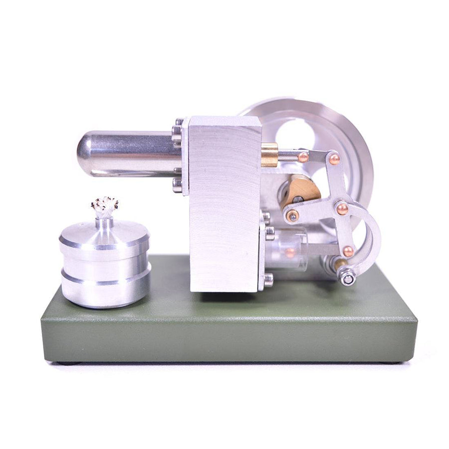Stirlingkit ENJOMOR α-type Single Cylinder Hot-air Stirling Engine External Combustion Engine Model Science Toy