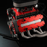 Stirlingkit ENJOMOR V8 GS-V8 78CC DOHC Gasoline Water-cooled V8 Engine That Works with Starter Kit Full Set, view 6