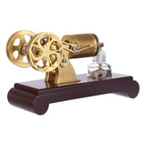 Stirlingkit Enjomor Vacuum Single Cylinder Flame Licker Stirling Engine Brass Model, view 2