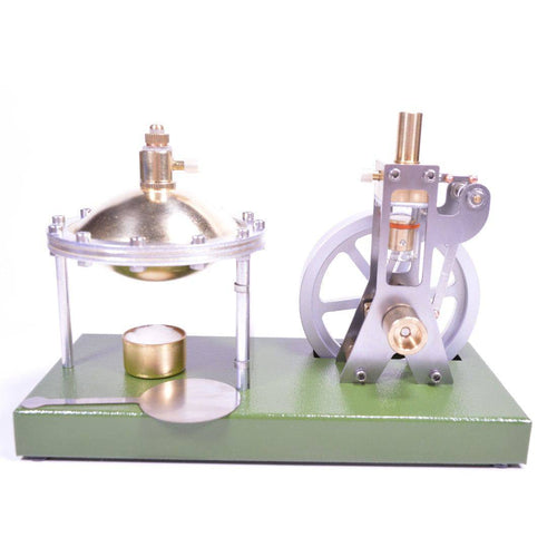 Stirlingkit Enjomor Vertical Transparent Cylinder Steam Engine with UFO Hero's Engine Boiler Education Toy Gift for Adults & Kids