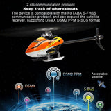 Stirlingkit F180 2.4Ghz Flybarless RC Stunt Helicopter 6CH 3D/6G RTF, view 2