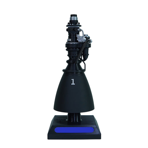 Stirlingkit F9-Style Rocket Engine Model 3D Printed Space Propulsion Replica with LED Base