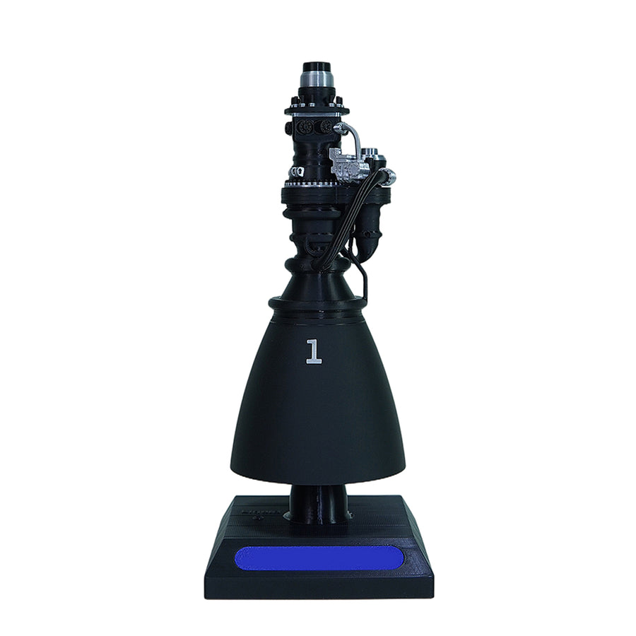 Stirlingkit F9-Style Rocket Engine Model 3D Printed Space Propulsion Replica with LED Base