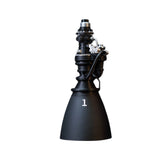 Stirlingkit F9-Style Rocket Engine Model 3D Printed Space Propulsion Replica with LED Base, view 5