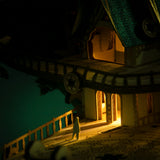 Stirlingkit Fantasy Steampunk Large Blue Castle 3D Wooden Model Building Kit 699PCS, view 5