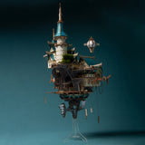 Stirlingkit Fantasy Steampunk Large Blue Castle 3D Wooden Model Building Kit 699PCS, view 6