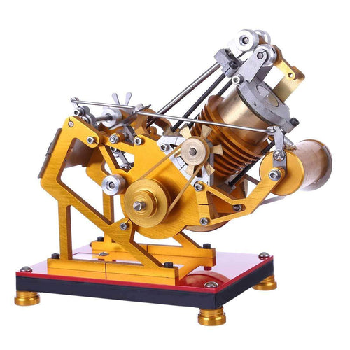 Stirlingkit Flame Flicker Stirling Engine Kit V1-45 Engine Model Educational Collection Gift