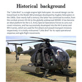 Stirlingkit FLISHRC FL500 AH-6 Little Bird Super Large Scale RC Helicopter Model 500-Class 2.4G 6CH with L7 Flight Controller RTF, view 3