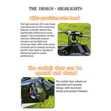 Stirlingkit FLISHRC FL500 Air-wolf Pro 500-Class Huge Scale RC Helicopter Model with 4-Mode Positioning GPS 2.4G 6CH, view 4