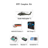 Stirlingkit FLISHRC FL500 HH-60 Jay Hawk RC Helicopter 500 Size Large Scale RC Aircraft Model RTF, view 5