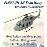 Stirlingkit FLISHRC FL500 UH-1N Huey Marines 500 Sized Scale RC Helicopter Model 4-Mode Positioning GPS RTF, view 3