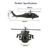 Stirlingkit FLISHRC FL500 UH-60 Black Hawk 500-Class Large Scale GPS RC Helicopter Model 2.4G 6CH RTF, view 4