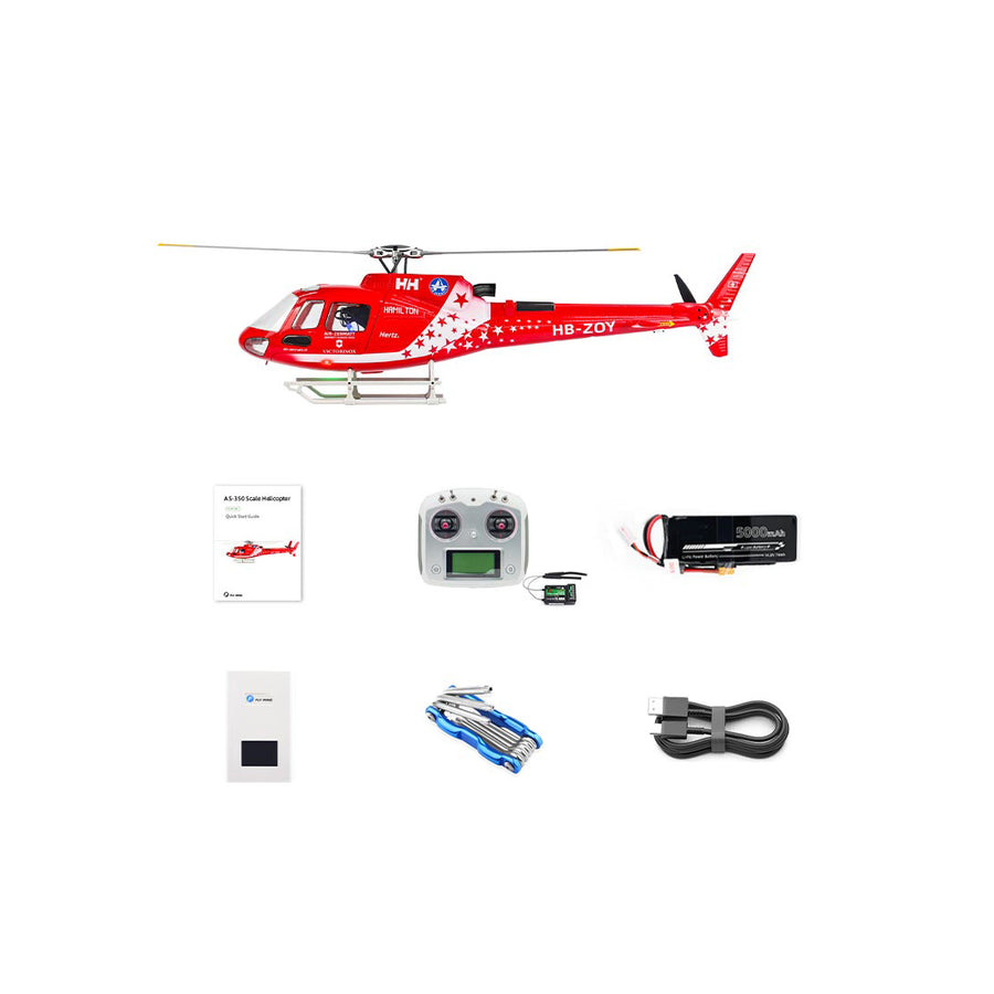 Stirlingkit FLYWING AS-350 Écureuil 470-Class GPS Large Scale RC Helicopter Model with ACE Flight Controller RTF