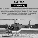 Stirlingkit FLYWING Bell-206-V2 470-Class RC Helicopter Model 2.4G RC 6CH Electric Airplane, view 6