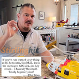 Stirlingkit FLYWING BELL-412-V4 RC Military Rescue Helicopter 470-Class 2.4G 6CH RTF RC Airplane Model, view 4