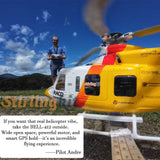 Stirlingkit FLYWING BELL-412-V4 RC Military Rescue Helicopter 470-Class 2.4G 6CH RTF RC Airplane Model, view 5