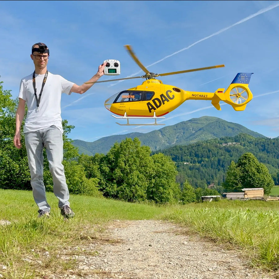 Stirlingkit FLYWING EC135 470 Class RC Helicopter ADAC 6CH 2.4G with ACE Flight Controller & GPS