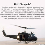 Stirlingkit FLYWING UH1-V3 Huey 470-Class RC Helicopter Model 2.4G RC 6CH Electric Airplane, view 3