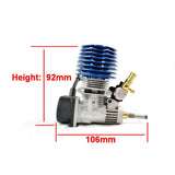 Stirlingkit Force FC 2.95cc .18 Engine Pull Starter Engine for 1/10 Methanol Fuel RC Car, view 4