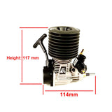 Stirlingkit Force FC .21  3.46cc Engine Pull Starter Engine for 1/8 Methanol Fuel RC Car, view 6