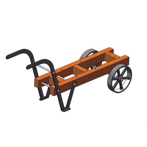 Stirlingkit Two Wheel Trolley for RETROL & OKMO L-D Miniature Single-Cylinder 4-Stroke Stationary Engine Model