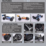 Stirlingkit FS Racing 1/8 Off-road Vehicle 4WD High Speed Brushless RC Car with Body ESC Motor 2.4G, view 5