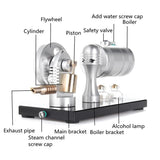 Stirlingkit Full Metal Retro Style Engine Steam Engine Model with Boiler Alcohol & Lamp Kit K-005, view 2