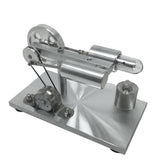 Stirlingkit Full Metal Single Cylinder Stirling Engine Model LED Micro Generator Physical Experiment Toy, view 3