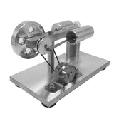 Stirlingkit Full Metal Single Cylinder Stirling Engine Model LED Micro Generator Physical Experiment Toy, view 4
