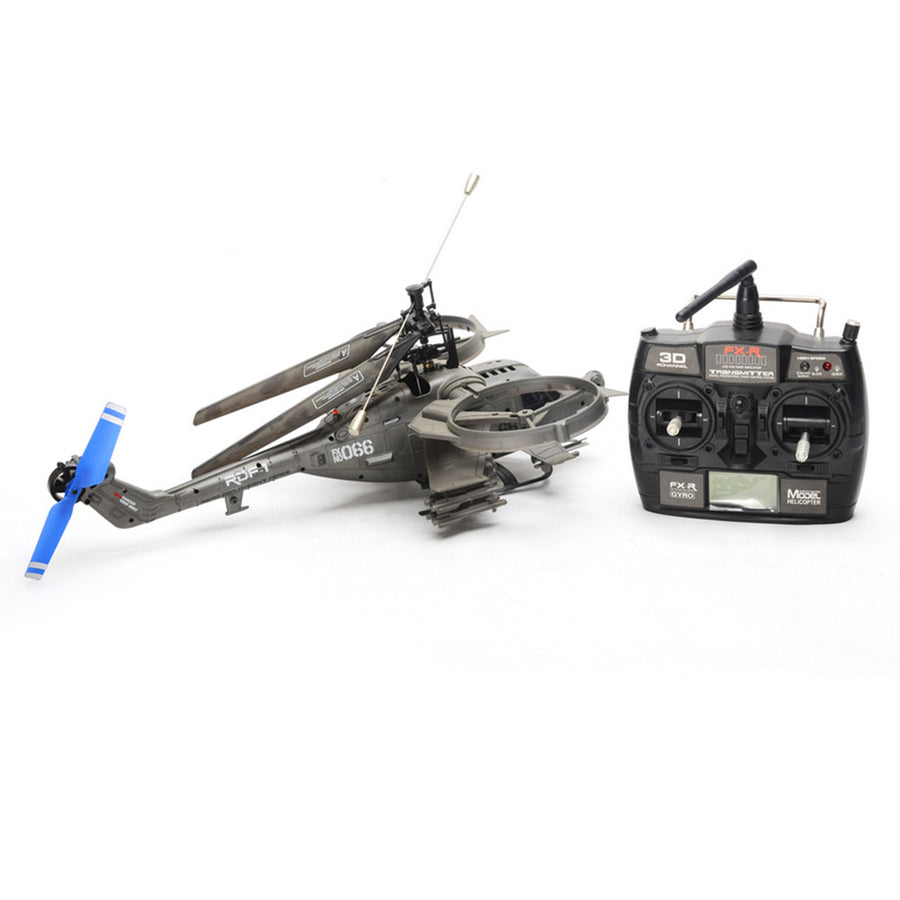Stirlingkit FX066 2.4G 4CH Apache Armed Helicopter Model Military RC Helicopter Model -RTF Version