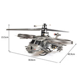 Stirlingkit FX066 2.4G 4CH Apache Armed Helicopter Model Military RC Helicopter Model -RTF Version, view 4